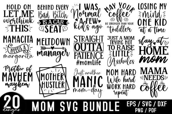 Mom SVG Bundle: Graphics for Crafts