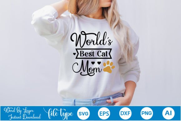 World's Best Cat Mom SVG: Graphics for Crafts